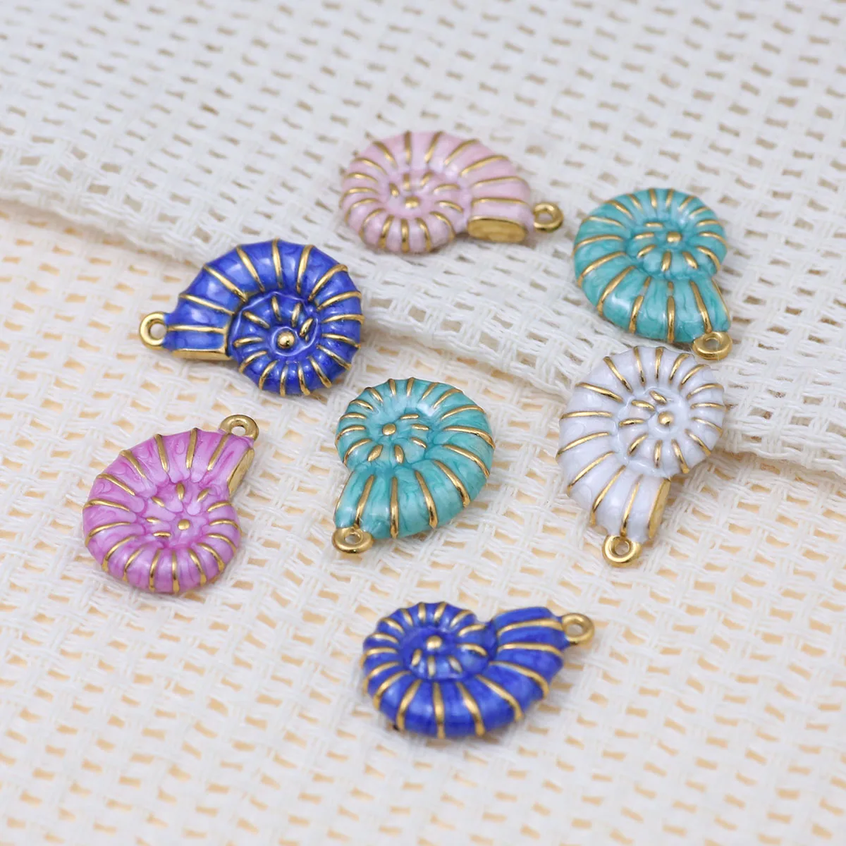 

Подвеска из нержавеющей стали 21 мм в форме ракушки, разноцветная, ручной работы, для самостоятельного изготовления украшений, подходит для создания ожерелий, браслетов, аксессуаров для подвесок