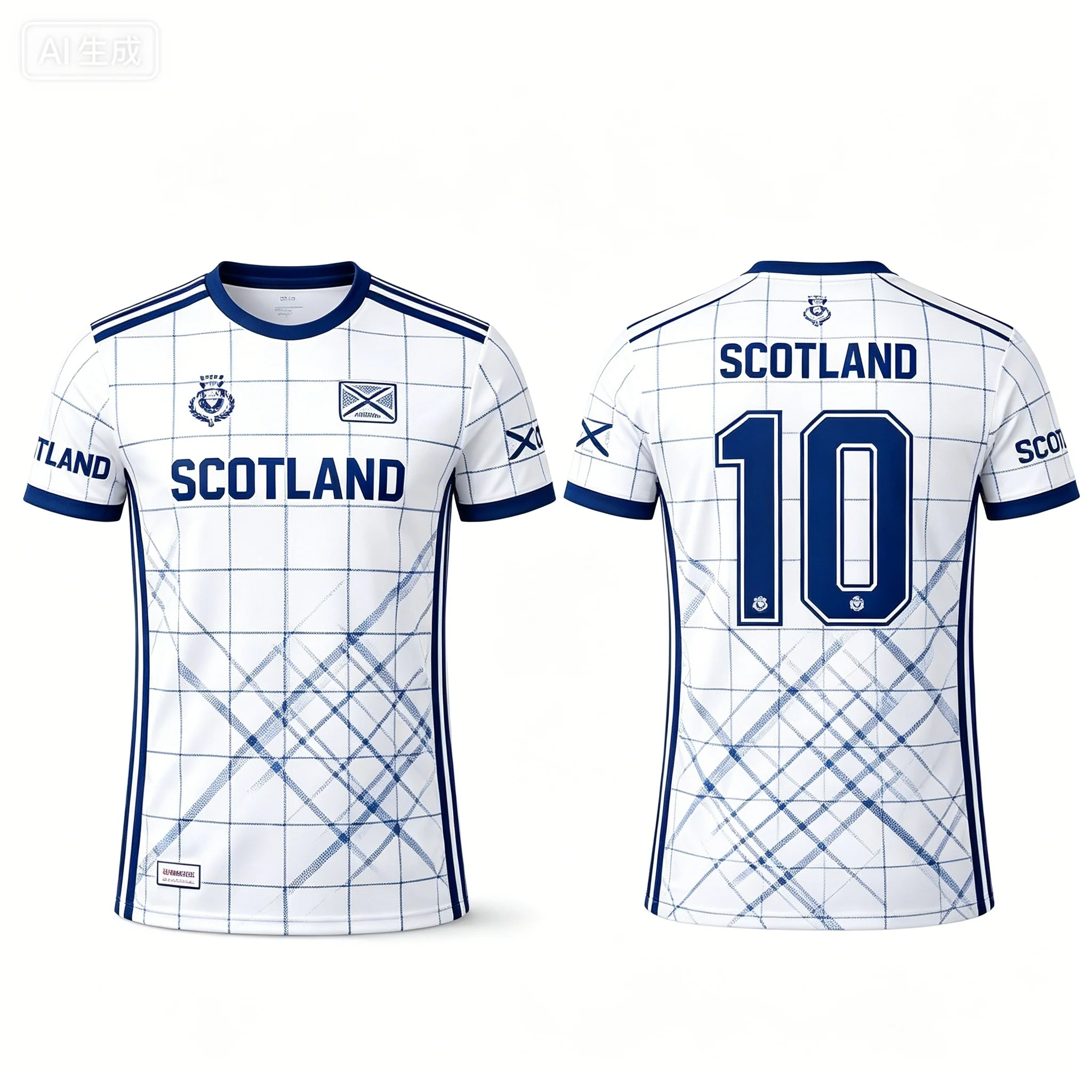 Scotland National Team Football Jersey Short-sleeve Sports Shirt for Match Training Fan Souvenir