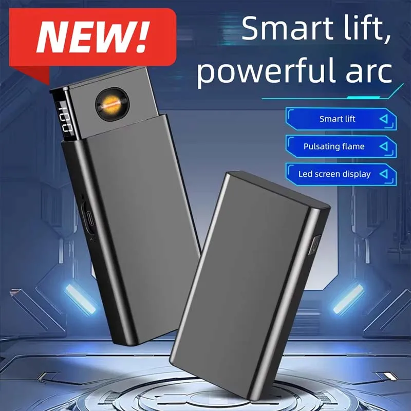 FXHJ-115 High End, Future, Technological Sense, Intelligence, Elevator, High Power, Arc, Windproof, Lighter  Smoking Accessories