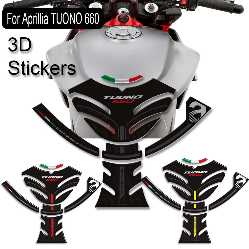 

Factory Tank Pad Cap TankPad Gas Fuel Oil Kit Knee Fender Stickers Decals Protector Motorcycle For Aprilia TUONO660 TUONO 660
