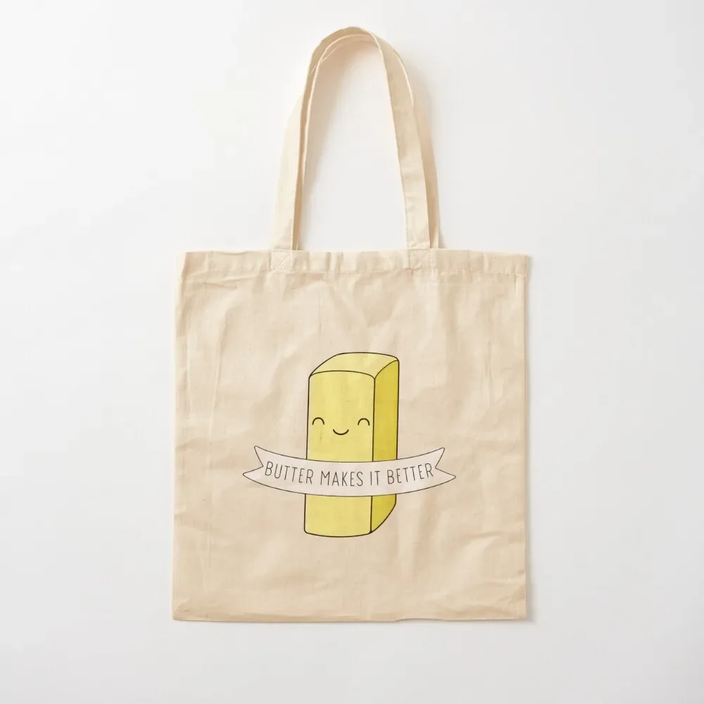 Cute Butter Tote Bag women bag hand bag tote university