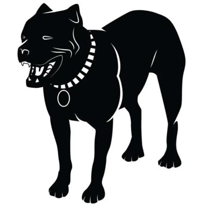 ملصقات سيارة من الفينيل بتصميم نافذة مصد لتزيين المنزل من سلالة الكلاب الكبيرة الشرسة #1