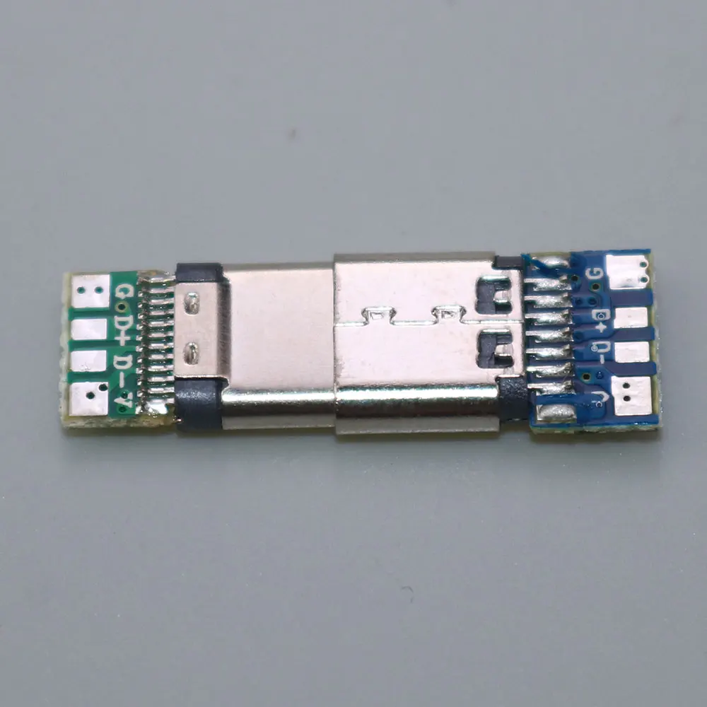 1PCS USB 3.1 Type C Connector 24 Pins Male/Female Socket Receptacle Adapter to Solder Wire & Cable 24 Pins Support PCB Board