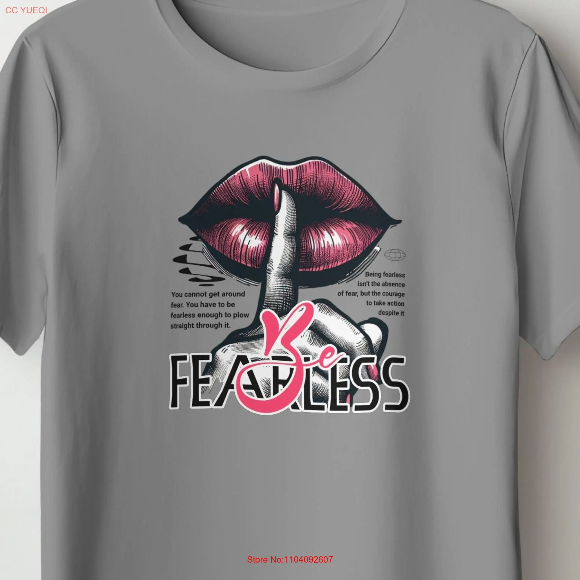 Be fearless t shirt power yourself motivational girls long or short sleeves