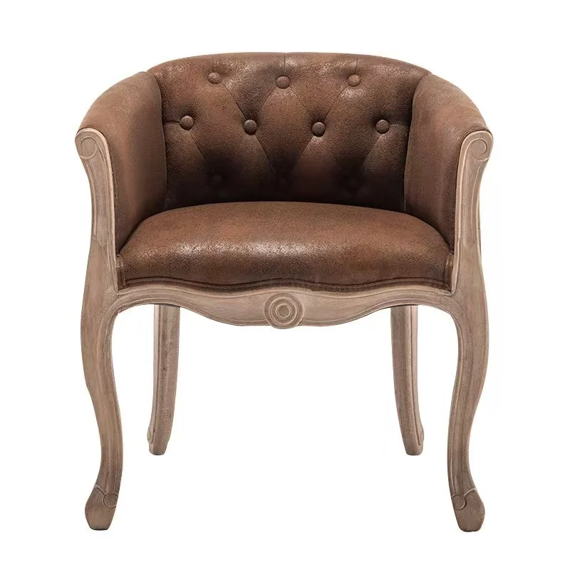 

//Home Furniture Bedroom Living Room Chair Leisure Sofa Armchair Reclining Nordic American Style Vintage Distressed Fabric