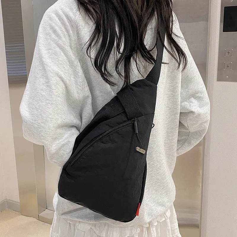 ‌ Torba na ramię z płótna vintage - unisex torba na klatkę piersiową do jazdy na rowerze, lekka torba na ramię w stylu streetwear na podróże na świeżym powietrzu