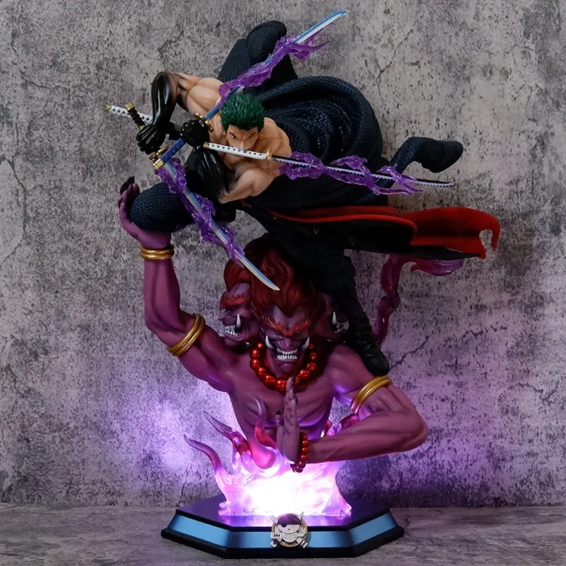 One Piece Santoryu zoro Anime Figure room Ornament Statue Figurine Collection Action Figures Model Doll Toys Kids birthday Gifts