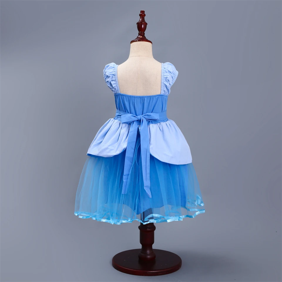 Fantasia Mädchen Cinderella Kleid Fee Kinder Halloween Cosplay Geburtstag Party Kleine Meerjungfrau Prinzessin Sofia Aurora Rapunzel Kostüm