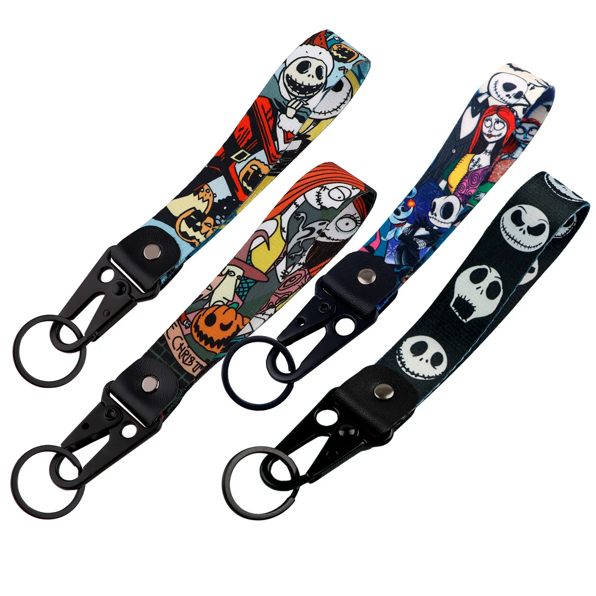

Halloween Skeleton Short Lanyard Car Keychain Keys Holder Cosplay Accessories Keychains for Men Keyring Gift Fashion Jewelry