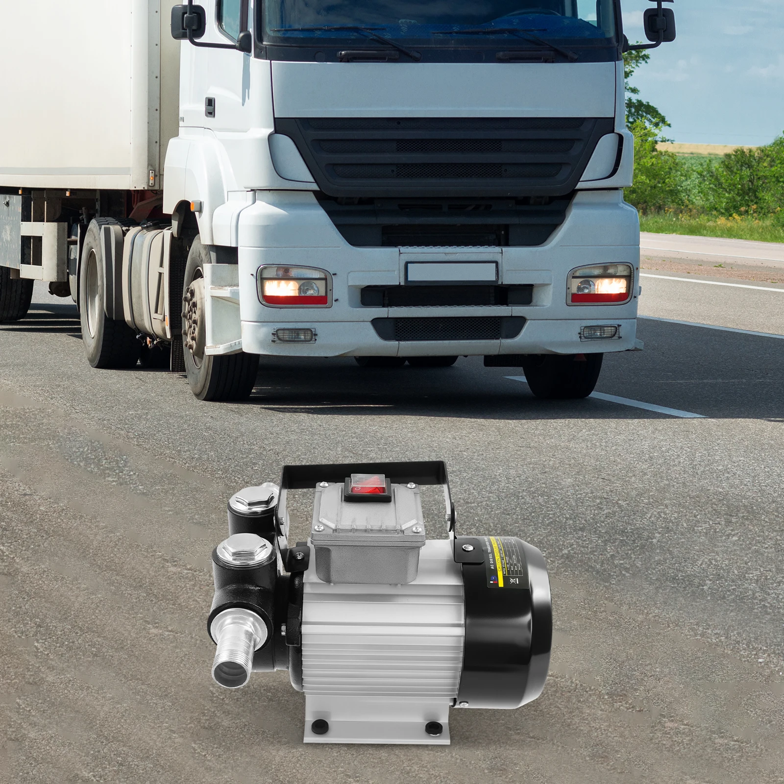 550W Diesel-Kraftstofftransferpumpe 20-60 L/Min DP60l Dieselpumpe 2800 U/min für Baggerbetankung/LKW-Betankung/Bootsbetankung – Detail 6