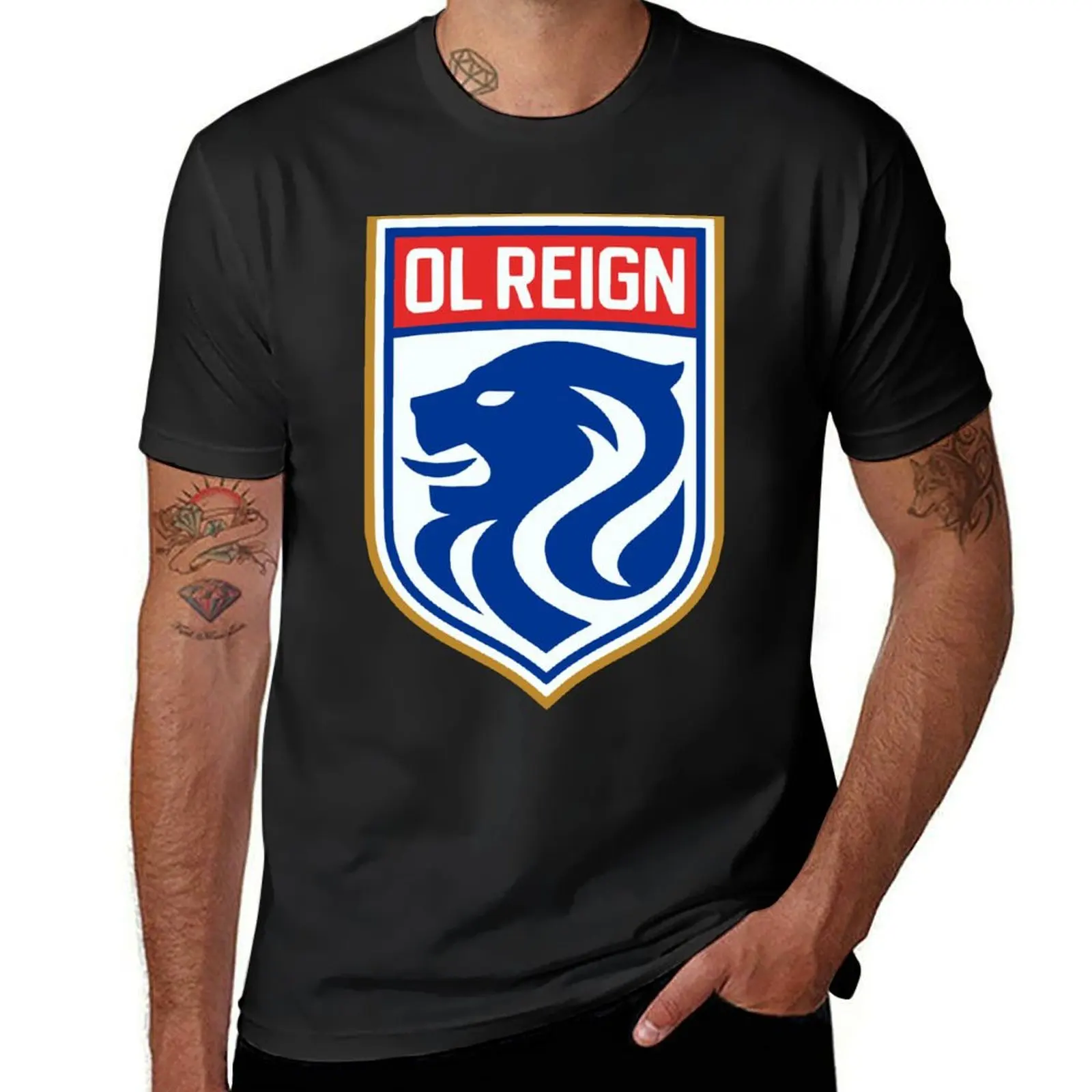 

OL REIGN FC-NWSL TEAM T-Shirt oversized aesthetic clothes plus size tops oversizeds Short sleeve tee men
