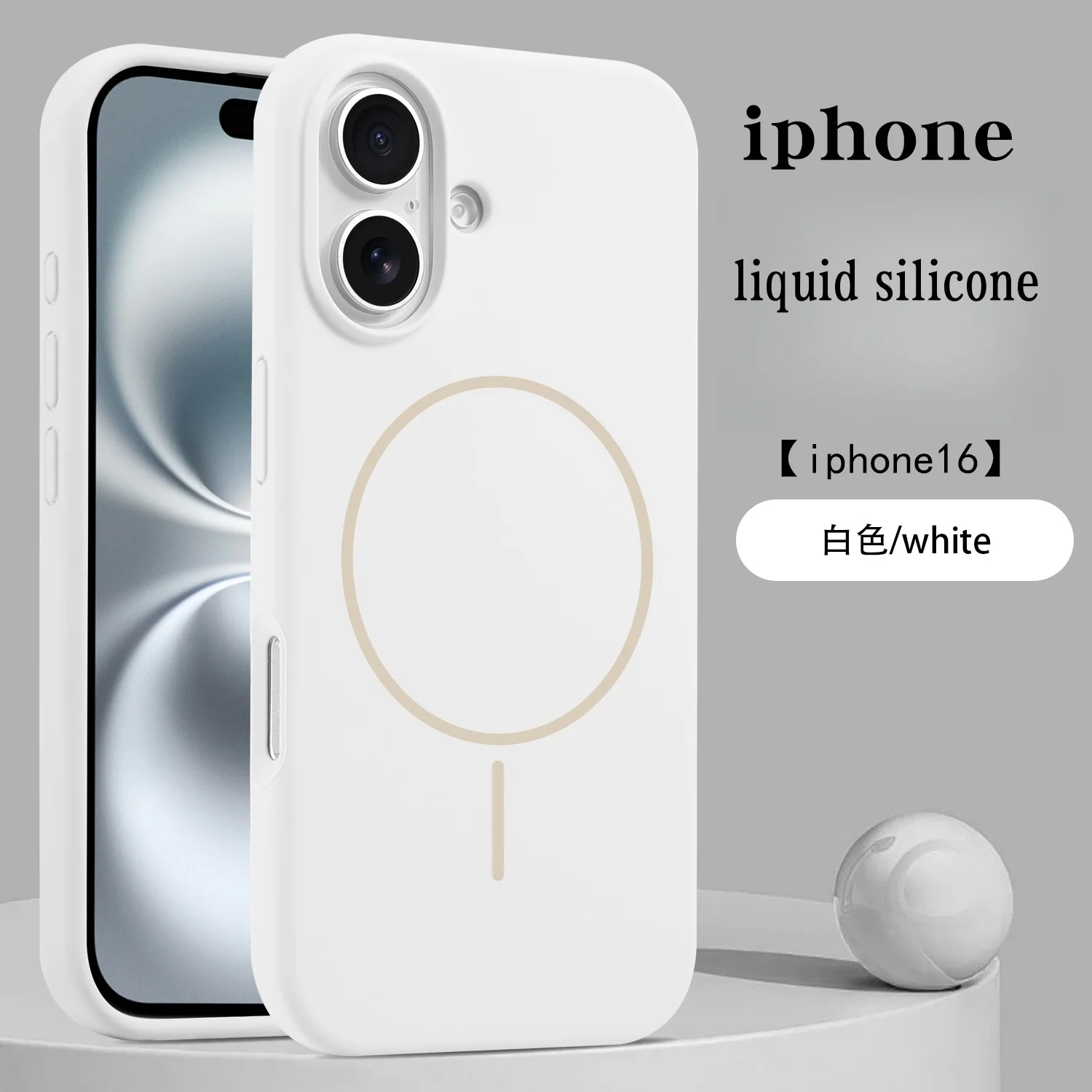 Official MagSafe Silicone Case for Apple iPhone 16 Pro Max 13 12 14 15 Plus Original Strong MacSafe Magnetic Cover Accessories