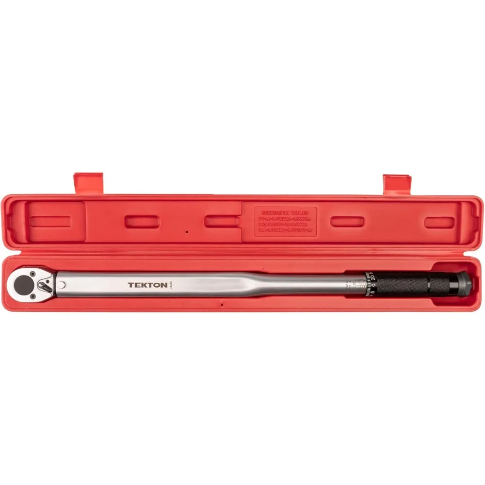 Llave dinamométrica micrométrica de precisión con accionamiento de media pulgada, capacidad de 25 a 250 libras