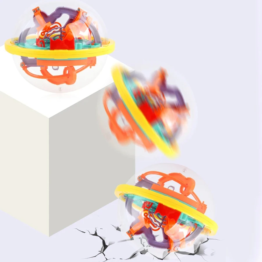 3d labirinto mágico bola de rolamento labirinto jogo globo brinquedo crianças desenvolvimento pensamento equilíbrio treinamento brinquedo cérebro teaser presentes