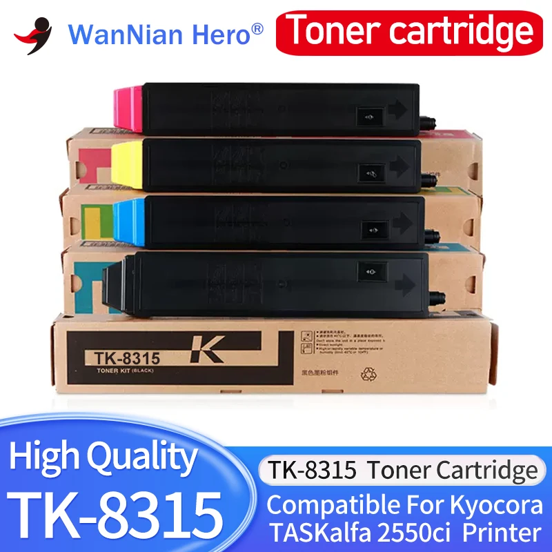 European version EU TK-8315 TK8315 Toner Cartridge Compatible For kyocera TASKalfa 2550ci Printer Color TK8315 Ink Cartridge