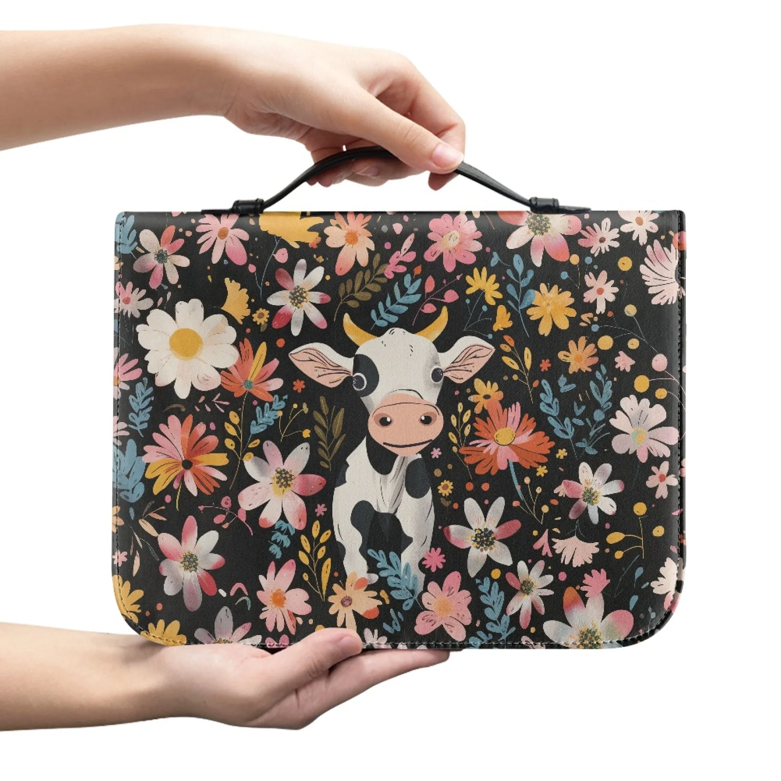 XIXIRIMIDO Flowers 2026 Collection Sturdy Bible Cover for Bible Study PU Leather Bible Carrying Case