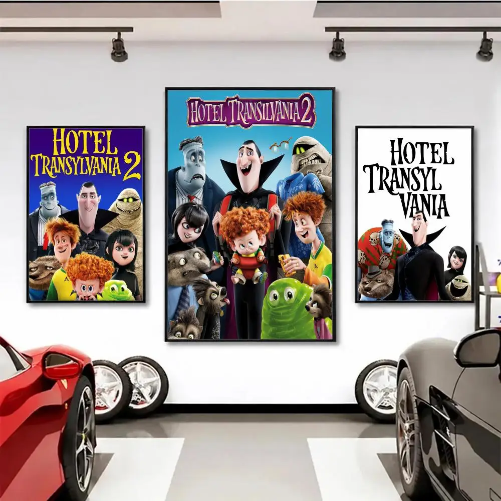 animation Hotel Transylvania Poster Wall Posters Art Print HD Print Self-Adhesive Waterproof Wall Stickers Room Decoration