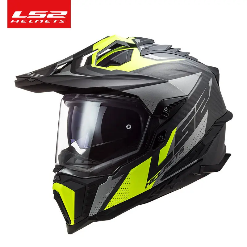 LS2 MX701 Carbon Fiber Lightweight Full Face Motorcycle Helmet Men Women Antifog Rally Offroad Motocross Four Seasons Universal - view 5