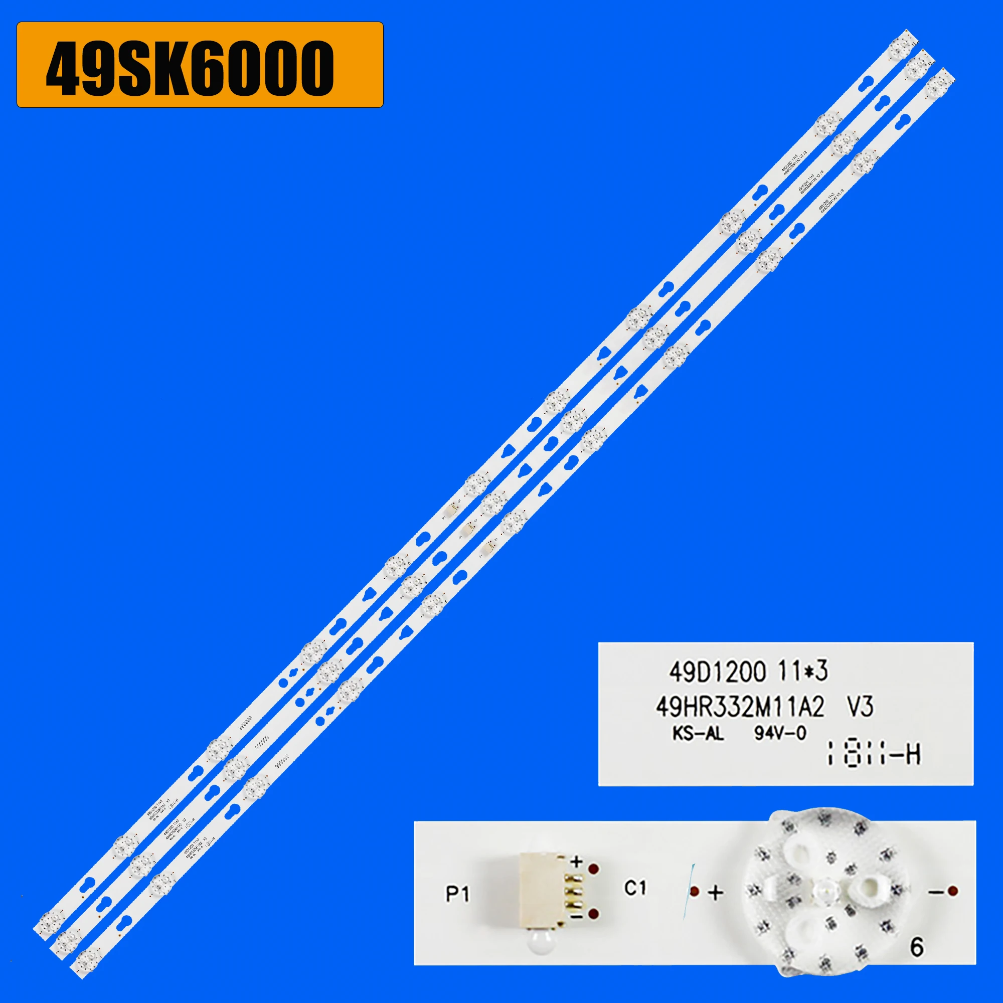 

LED BackLight Strip For 49FS435 MG4S49 49LUS79T L49P3CFS 49SK6000 49LUHD1240 T49FSE1170 T49FSL5130 T49FSL5140 T49FSL6010 49D1200