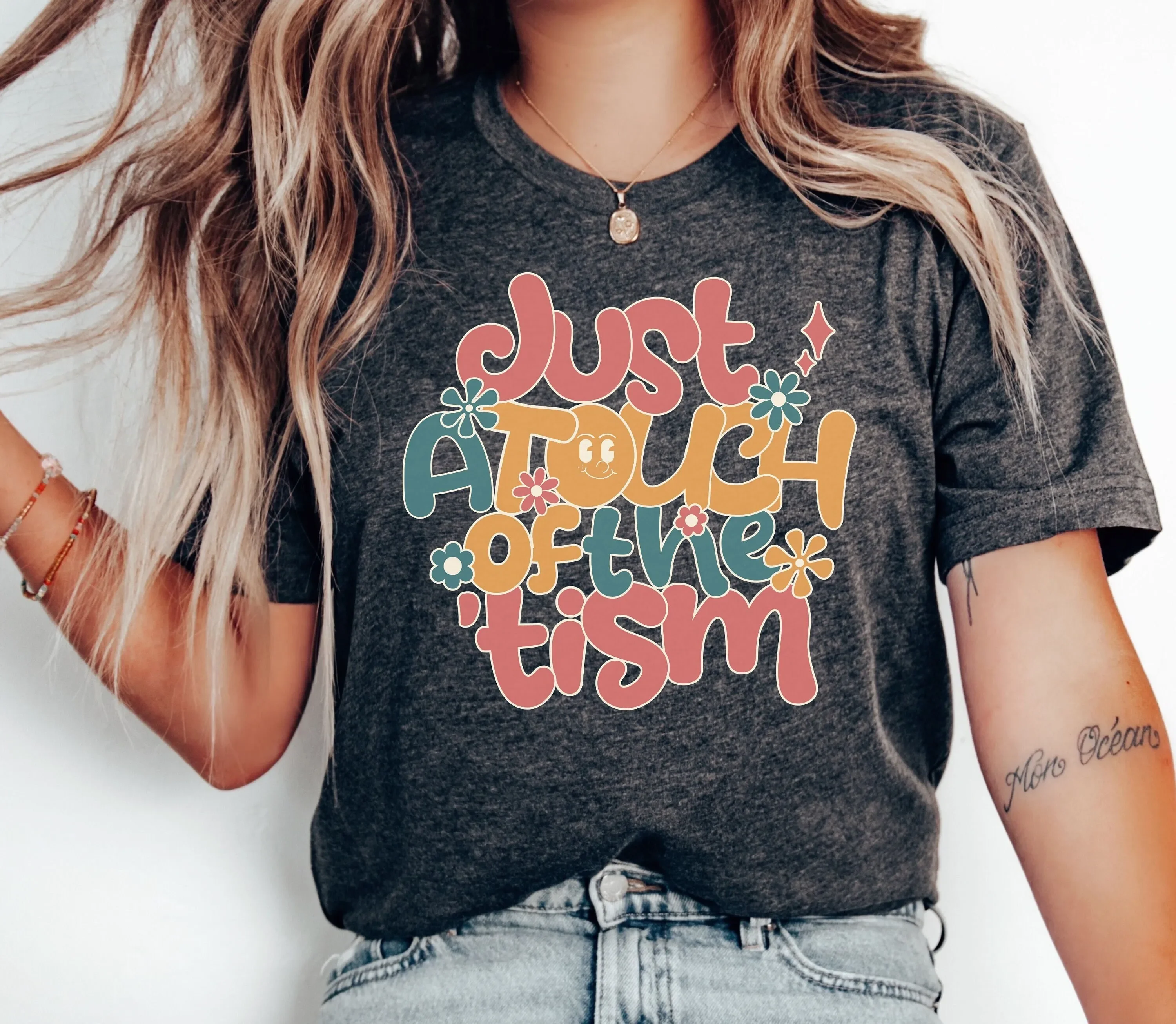Funny Autism T Shirt Mental Health Neurospicy Awareness Neurodiversity Acceptance Tism