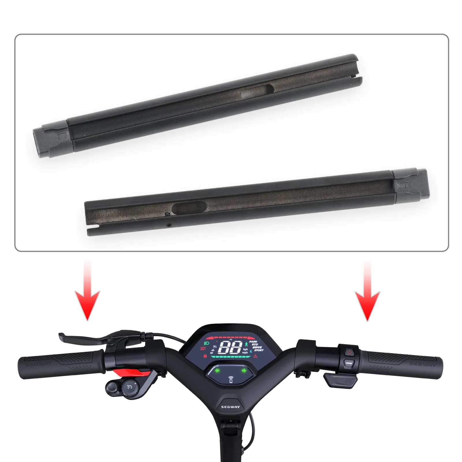 Original Left Right Handlebar For Segway Ninebot P65 P100S Kickscooter Electric Scooter Aluminium Alloy Handle Parts