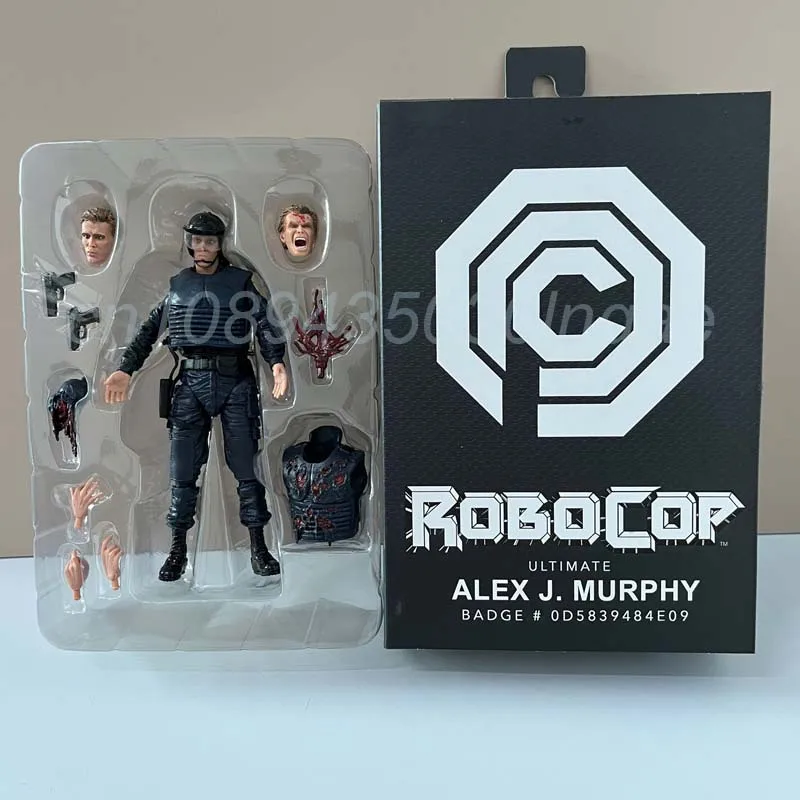 NECA Figure Robocop Alex J. Murphy Action Figure Model Toys Joint Movbale Doll Collection Book Shelf Decoration