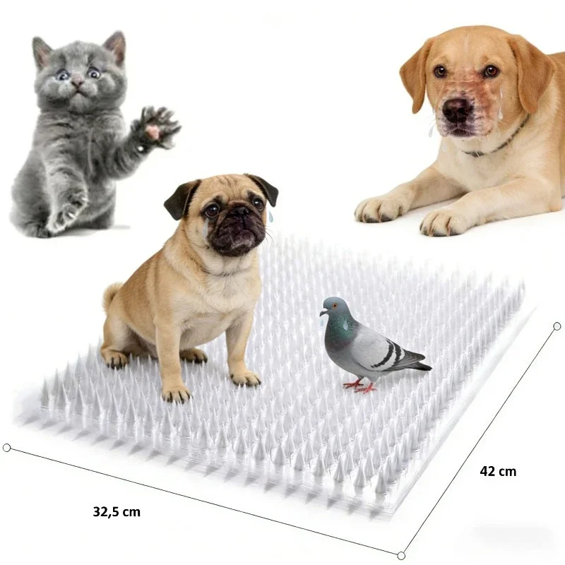 

12 Pack Scat Mat for Cats | Outdoor & Indoor Cat Repellent Mat | Humane Deterrent for Cats And Other Animals | Spike Mat for Pet
