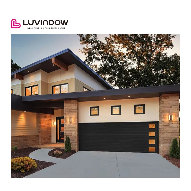 

Современная деревянная роскошная вилла с дистанционным управлением, автоматическая подвижная занавеска, гаражная дверь, стеклянная алюминиевая гаражная дверь