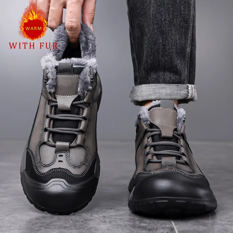 

Men's warm cotton shoes Comfortable and high-quality winter style Work Daily Business Outdoor casual high top shoes New hot