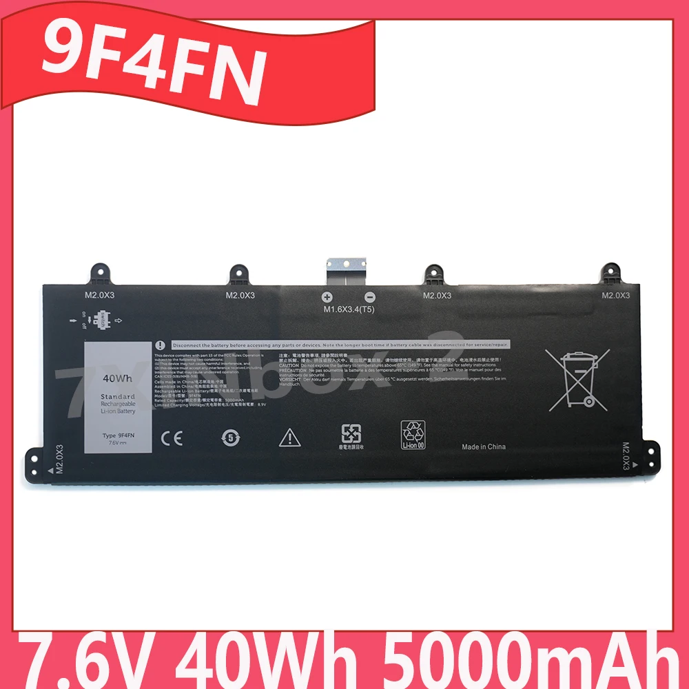 

9F4FN 7.6V 5000mAh 40Wh OEM Laptop Battery For DELL Inspiron 14 3420 Latitude 7320 Tablet 2- in-1 Series 2VKW9