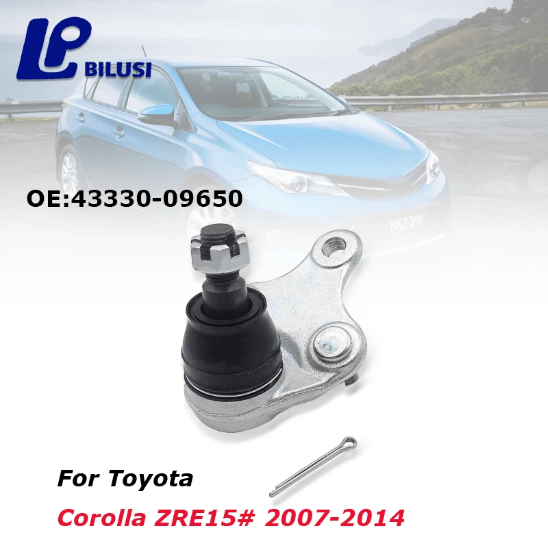 

Bilusi OE: 43330-09650 43330-09B51 4333009650 4333009B51 Нижний левый и правый шаровой шарнир для Toyota Corolla ZRE15 # 2007-2014