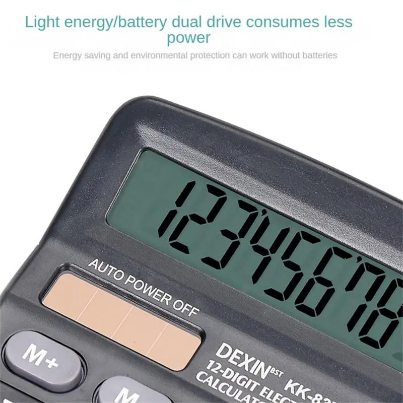 1/2PCS Energy Saving Financial Calculator 5th Battery Solar Energy Solar Computer Desktop Professionally Special Calculator