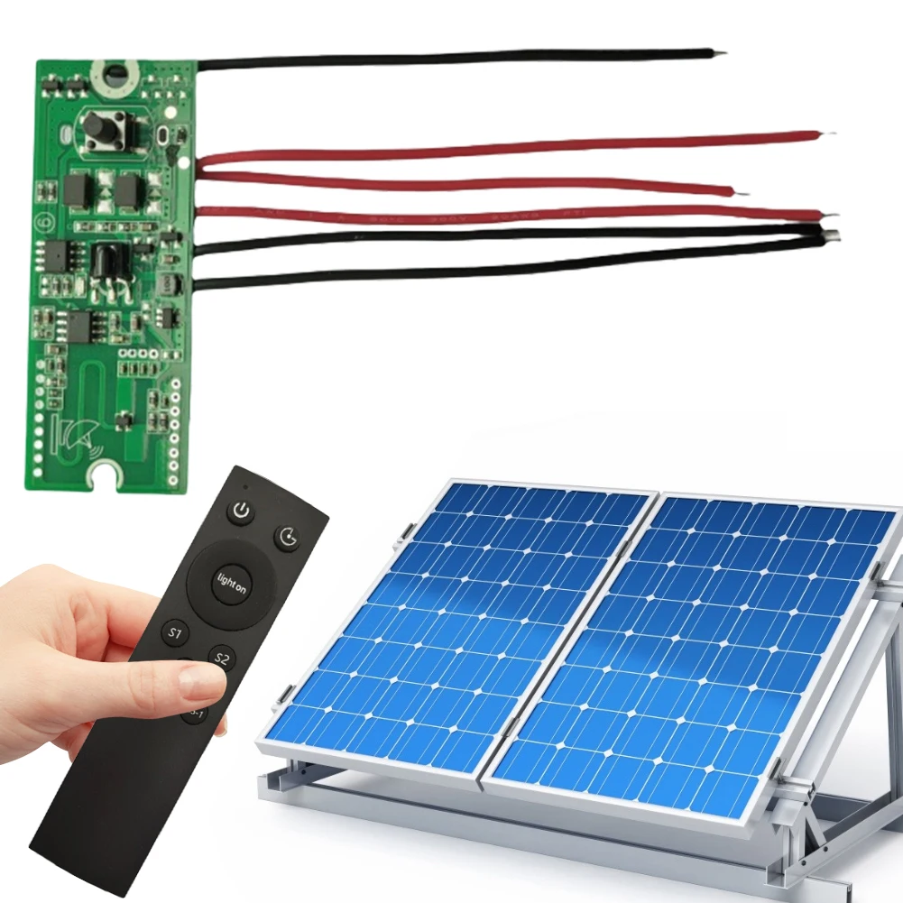 3,2 V 3,7 V Solar Licht Platine mit Fernbedienung Solar Straßenlaterne Treiberplatine Solar Landschaft Licht Controller Modul