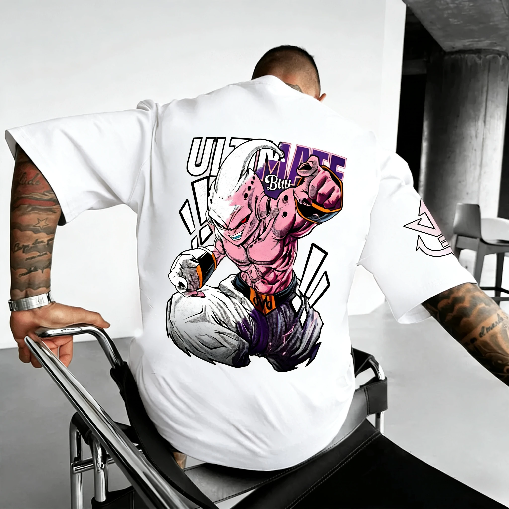 لعبة دراغون بول جوكو مطبوعة قصيرة الأكمام بانداي فضفاضة للرجال والنساء 2026 الصيف تنفس رياضي موضة القطن تي شيرت #4