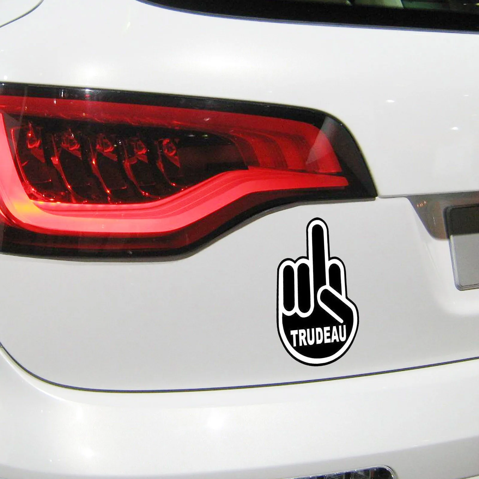 1/10Pcs Car Body Middle Finger Car Stickers For Window Decor Sticker Art Car Quotes Stickers Rear Windshield Fashion Decals