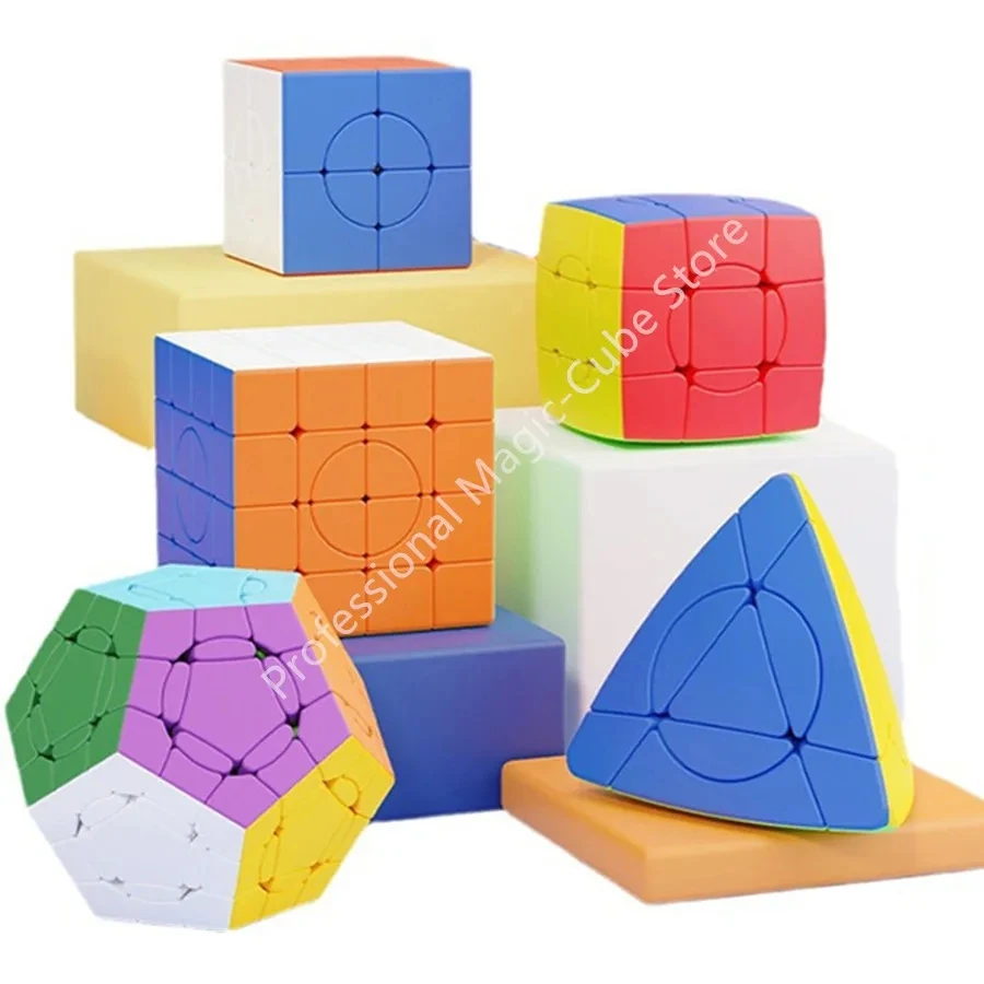 Shengshou 2X2 3X3 4X4 5X5 Megaminx Crazy Cube Stickerless PuzzleCubo Magico Education Learnning Cubo Magico Toys