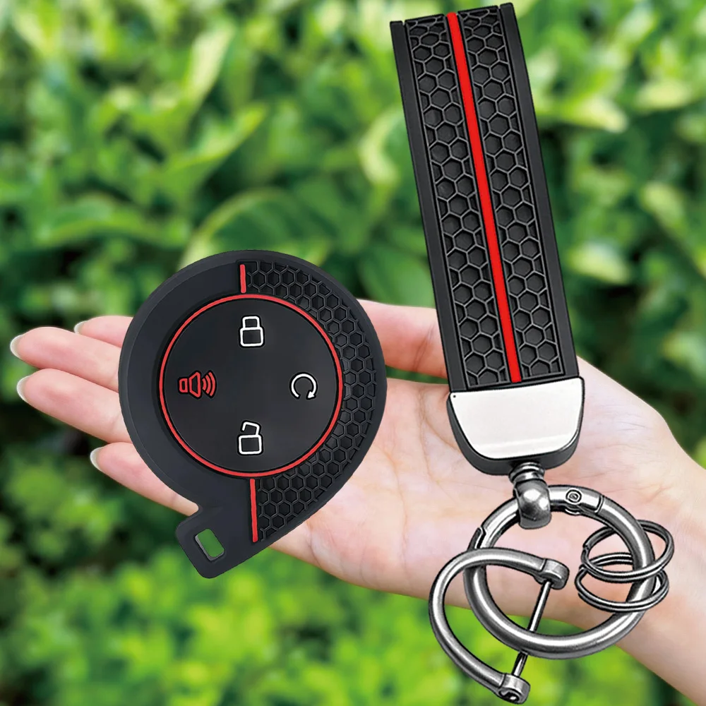 Silicone Car Remote Cover for Great Wall Mountains Seas POER Truck GWM P Series Pickup GWM Cannon Alpha‌‌ Rubber Case Keychain