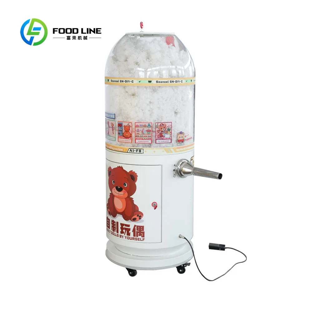 High Quality Teddy Bear Filling Machine Portable DIY Polyester Fiber Stuffing Machinery for Plush Toy Workshop & Craft Making