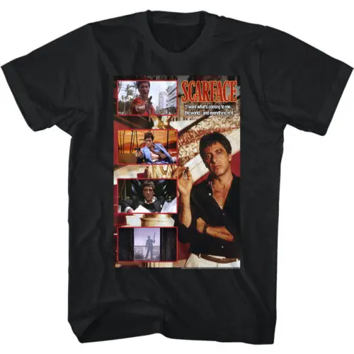 

Scarface Movie Screens Men's T-Shirt Tony Montana Al Pacino