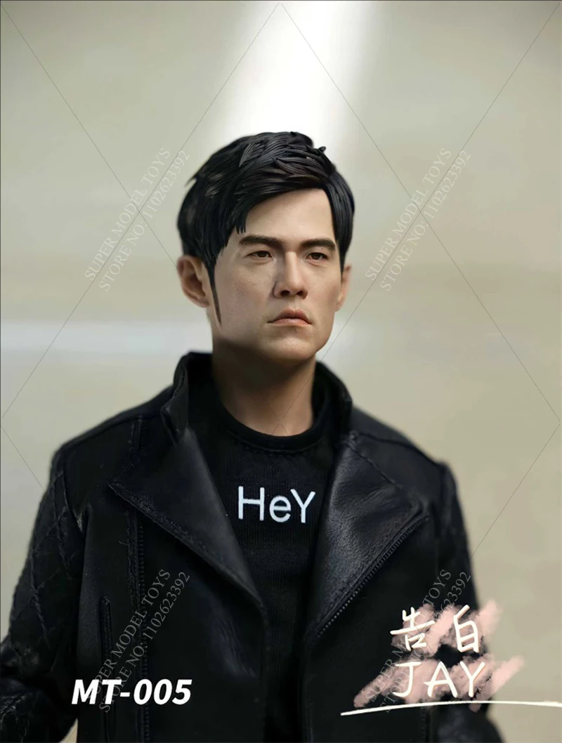 MT SPIELZEUG MT-005 1/6 Skala Männliche Soldat Kopf Skulptur Jay Chou Berühmte Chinesische Sänger Kopf Carving Fit 12'' Action figur Puppe