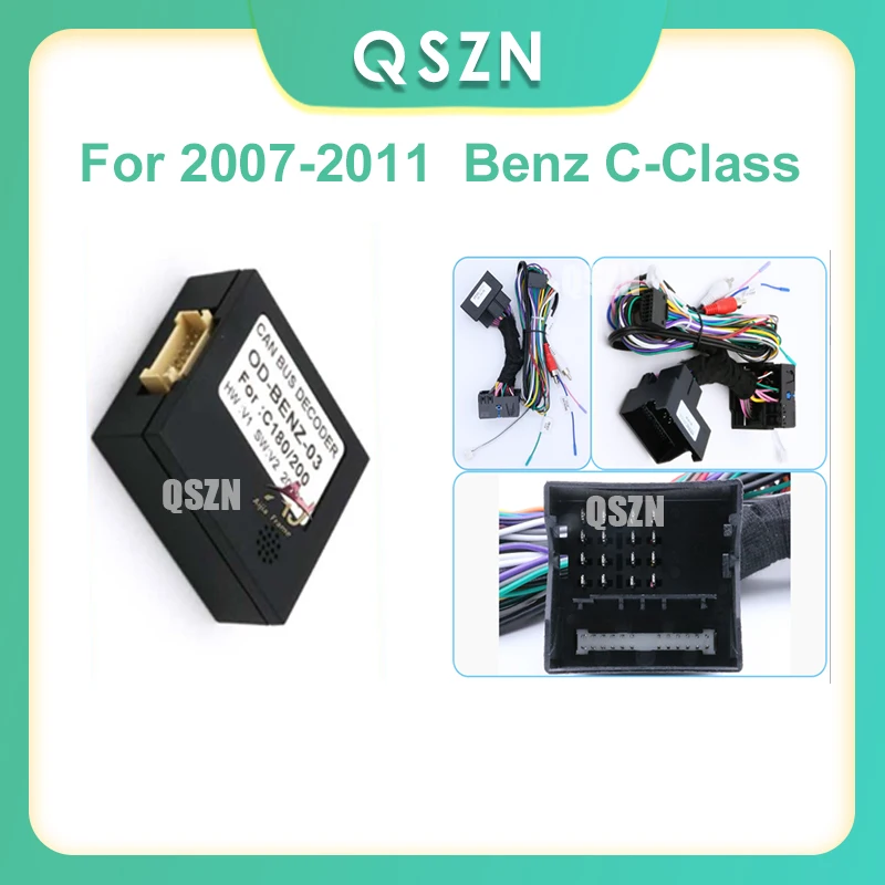 

QSZN For 2007-2011 Benz C-Class cable and canbus car radio