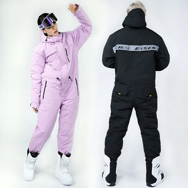 Immagine 6: Tuta calda da uomo invernale da donna, design traspirante, pronta per l'avventura, resistente alla neve, protettiva, comoda vestibilità, elegante, attività per il tempo libero