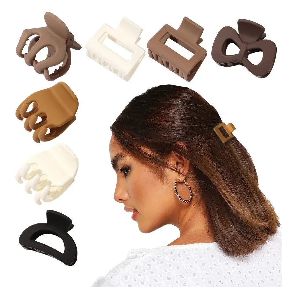 New Fashion Small Geometry  Solid Colorr Clip Hairpin Barrettes for Women Girl Accessories Headwear Hair Claw Wholesale