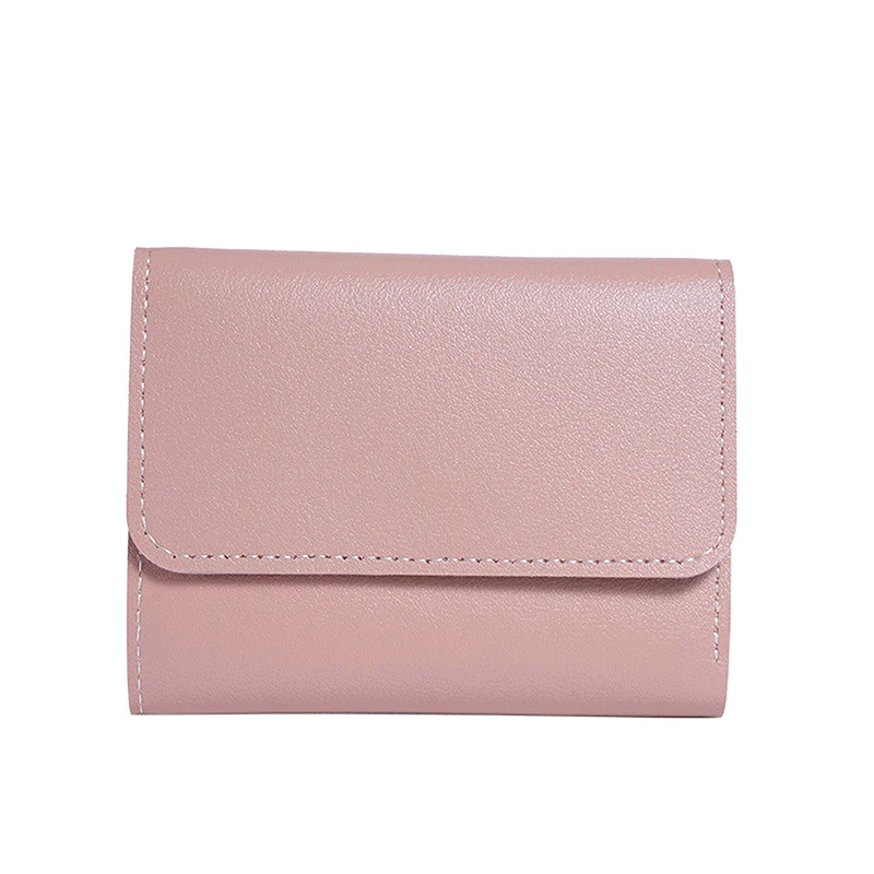 Dreifach gefaltete, kurze Geldbörse mit Clipverschluss für Damen, kurze Geldbörse, Multikartenetui, Mini-Portemonnaie, modische Damen-Geldbörse, Kreditkartenetui, Damen-Münztasche. – Detail 5