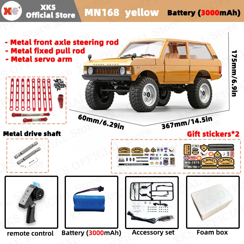 MN168 RC Auto 1:12 Volledige Schaal RTR Versie MN Model 2.4G 4WD 280 Motor Proportionele Off-Road RC Afstandsbediening Auto voor Jongens Geschenken