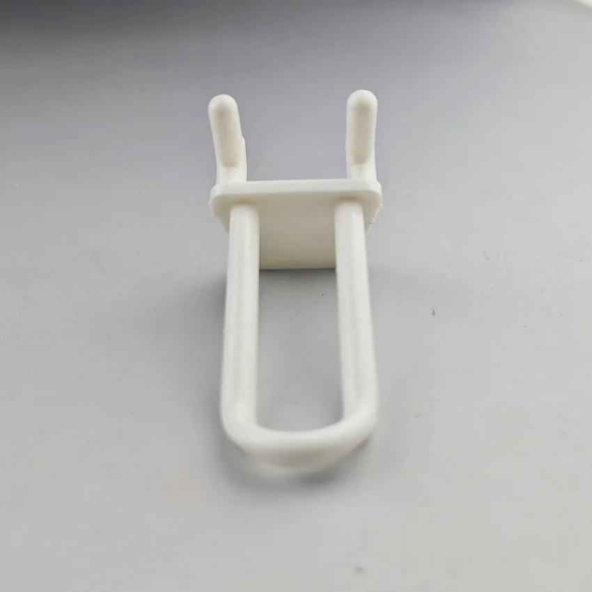 플라스틱 페그보드 제품 디스플레이 걸이형 행어 후크, 이중 발 흰색 보관 상품 선반, 슈퍼마켓 상점, 1 팩