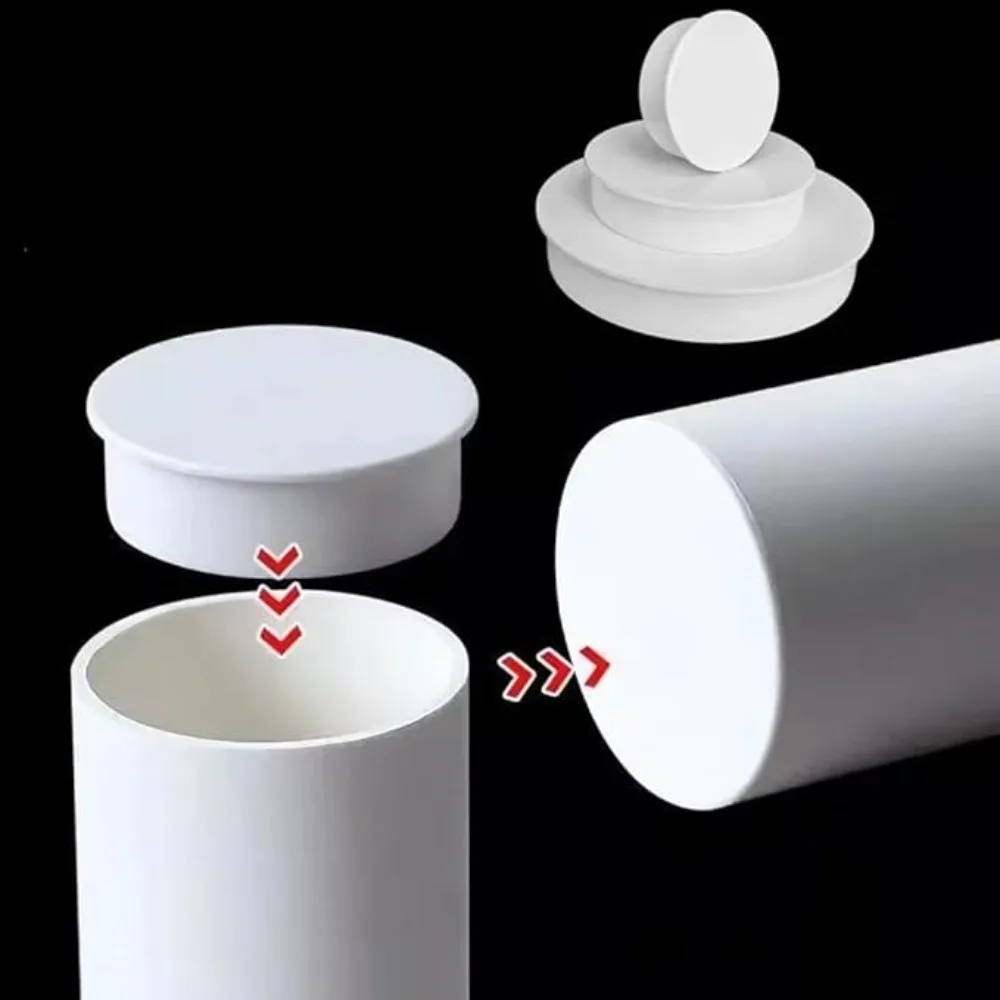 Pipe Cap 50-110mm Thickened PVC Inner Blocking Cap Sewer Protective Cover Insert Drainage Protection Cover Pipe Cap