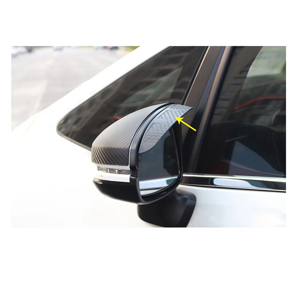 

Автомобильная палка заднего вида, боковое стекло, накладка на зеркало, рамка от дождя, солнцезащитный козырек, часть бровей, 2 шт. для Honda Fit Jazz 2014 2015 2016 2017