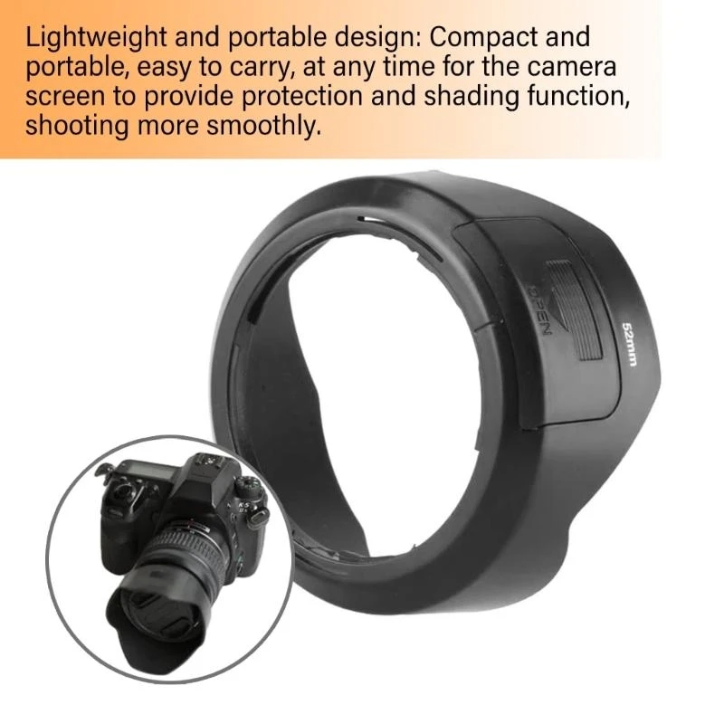 Nice Contrast Lens Hood for SMC DA18-55MM F3.5-5.6AL Portrait Landscape Photo