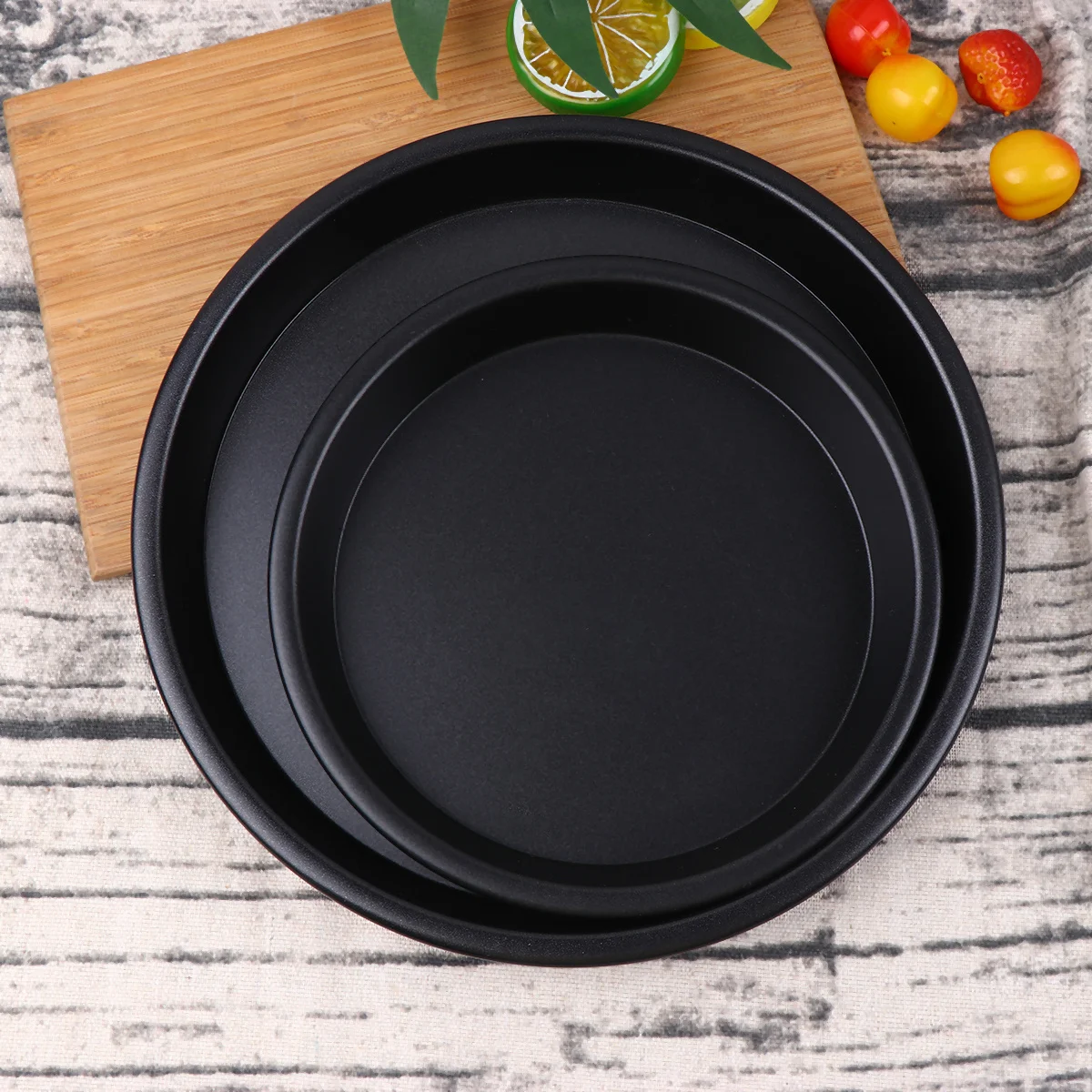 

3Pcs Aluminum Alloy Baking Pan Set 6 8 10 Inch Non Stick Cake Mold for Birthday Cheesecake Coffee Cake Home and Professional Use